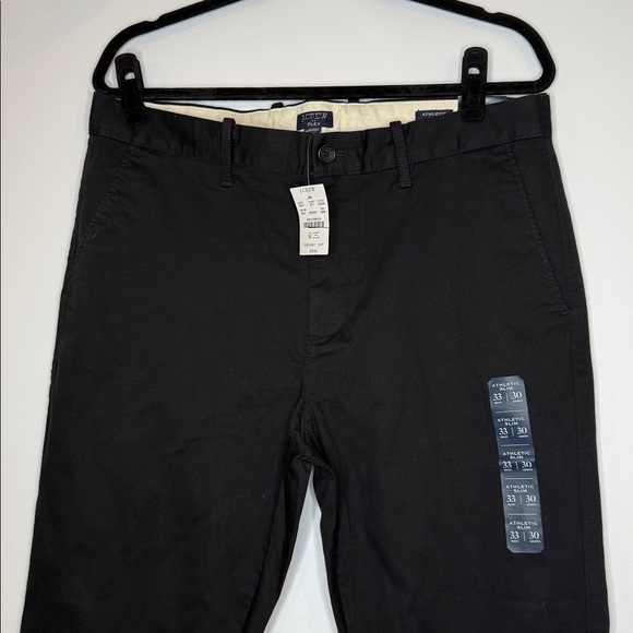 NWT J. crew Athletic slim-fit chino pant black size 33 - Picture 2 of 8